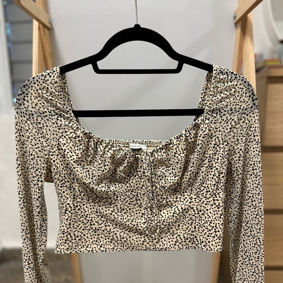 American Eagle Animal Print Top - Picture 1 of 5